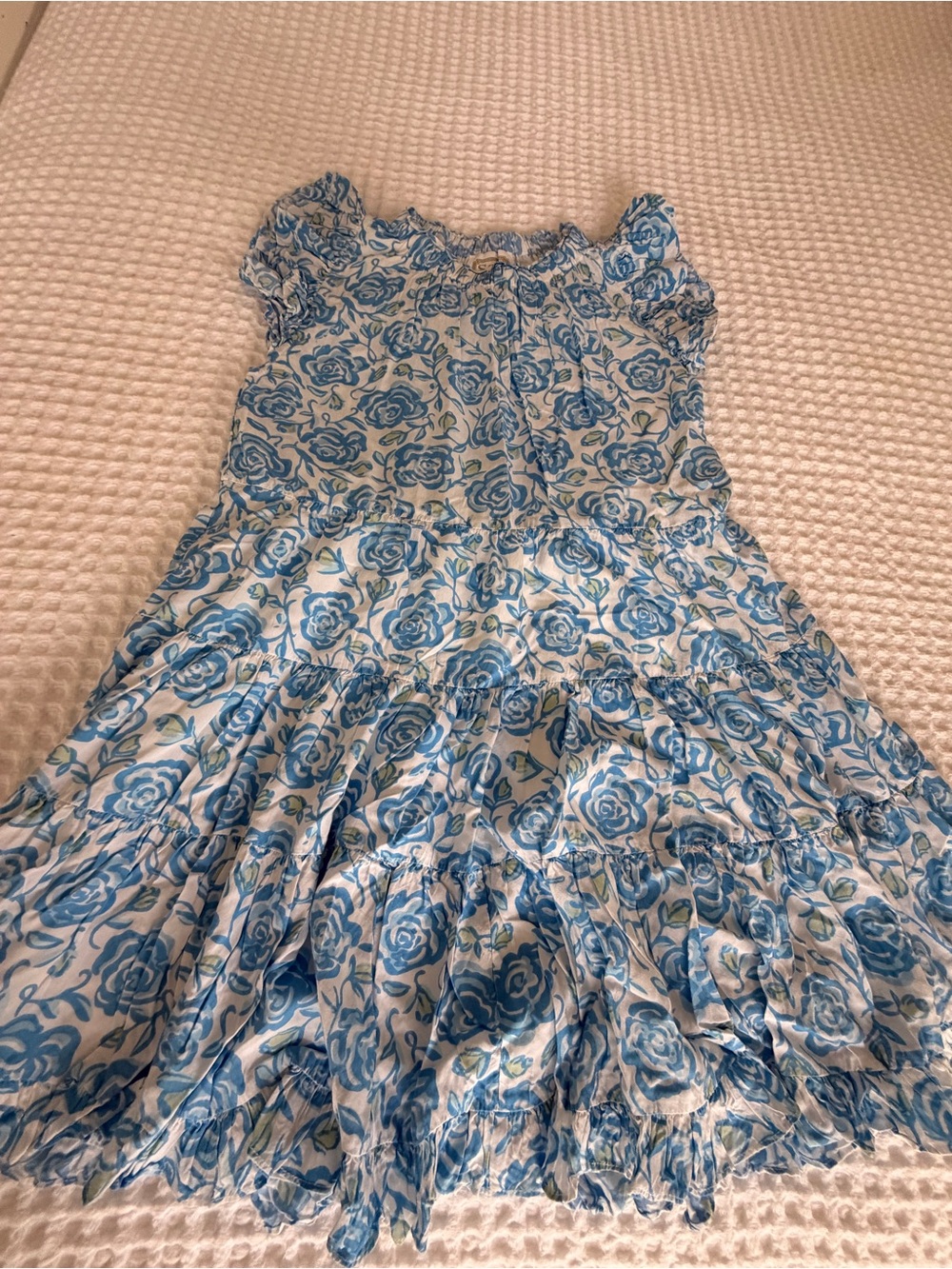 Sail to Sable Blue Floral Tiered Women’s /Junior Dress